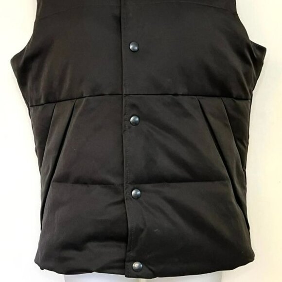 BANANA REPUBLIC MEN'S UNISEX HIGH QUALITY PRIMA LOFT BLACK PUFFER VEST SIZE XS - Picture 4 of 11